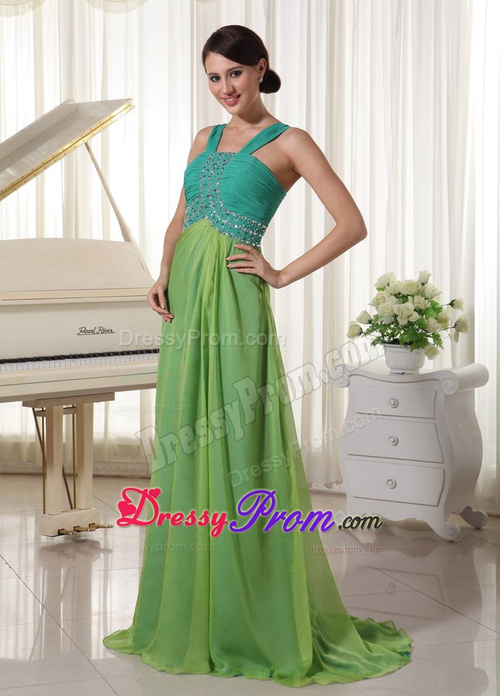 Wide Straps Prom Gowns Ruches Beading in Sao Jose Do Rio Preto