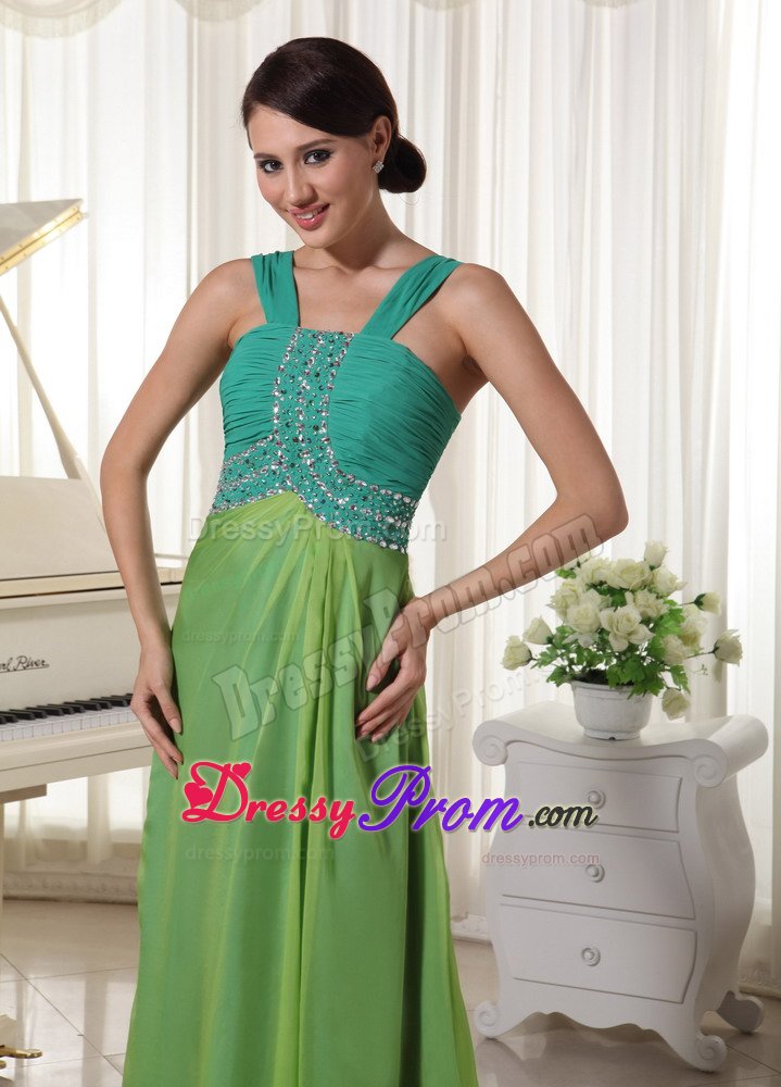 Wide Straps Prom Gowns Ruches Beading in Sao Jose Do Rio Preto