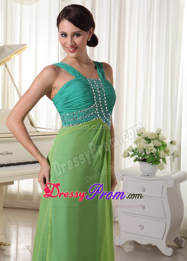 Wide Straps Prom Gowns Ruches Beading in Sao Jose Do Rio Preto