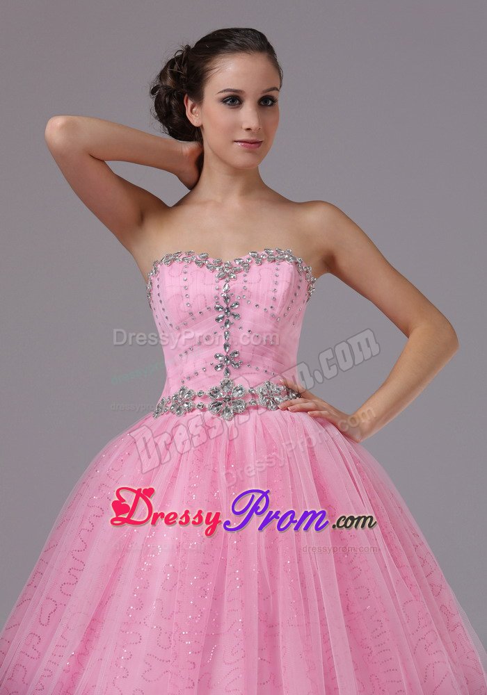 Piracicaba Lace up Back Prom Bridesmaid Dresses Sweetheart Beading