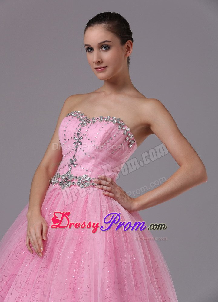 Piracicaba Lace up Back Prom Bridesmaid Dresses Sweetheart Beading