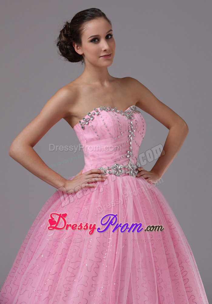 Piracicaba Lace up Back Prom Bridesmaid Dresses Sweetheart Beading