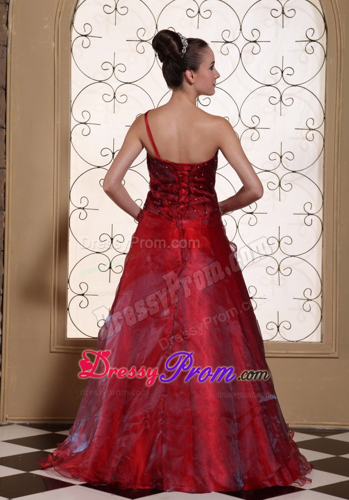 Exquisite Hand Made Flowers Prom Gown Dress one Shoulder in Betim