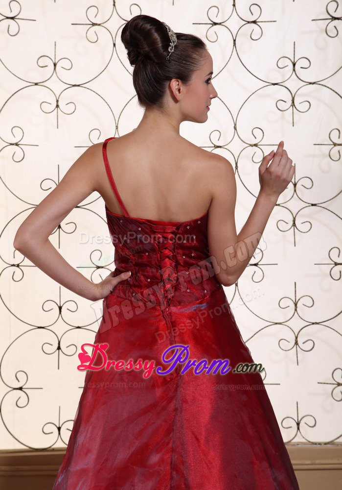 Exquisite Hand Made Flowers Prom Gown Dress one Shoulder in Betim
