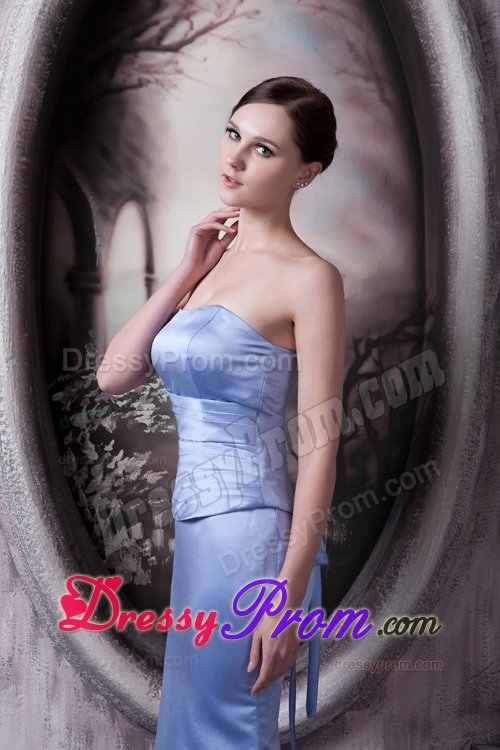Brand New Style Ankle-length Prom Gown Dress Lace up Back Strapless