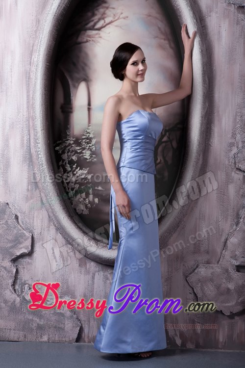 Brand New Style Ankle-length Prom Gown Dress Lace up Back Strapless