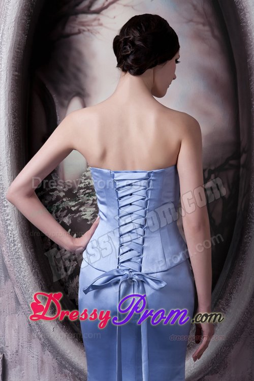 Brand New Style Ankle-length Prom Gown Dress Lace up Back Strapless
