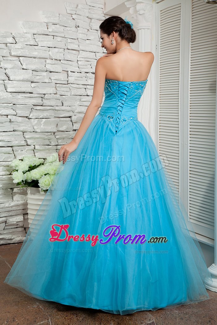 Cheap Beaded Prom Holiday Dresses Sweetheart Tulle with Floor-length