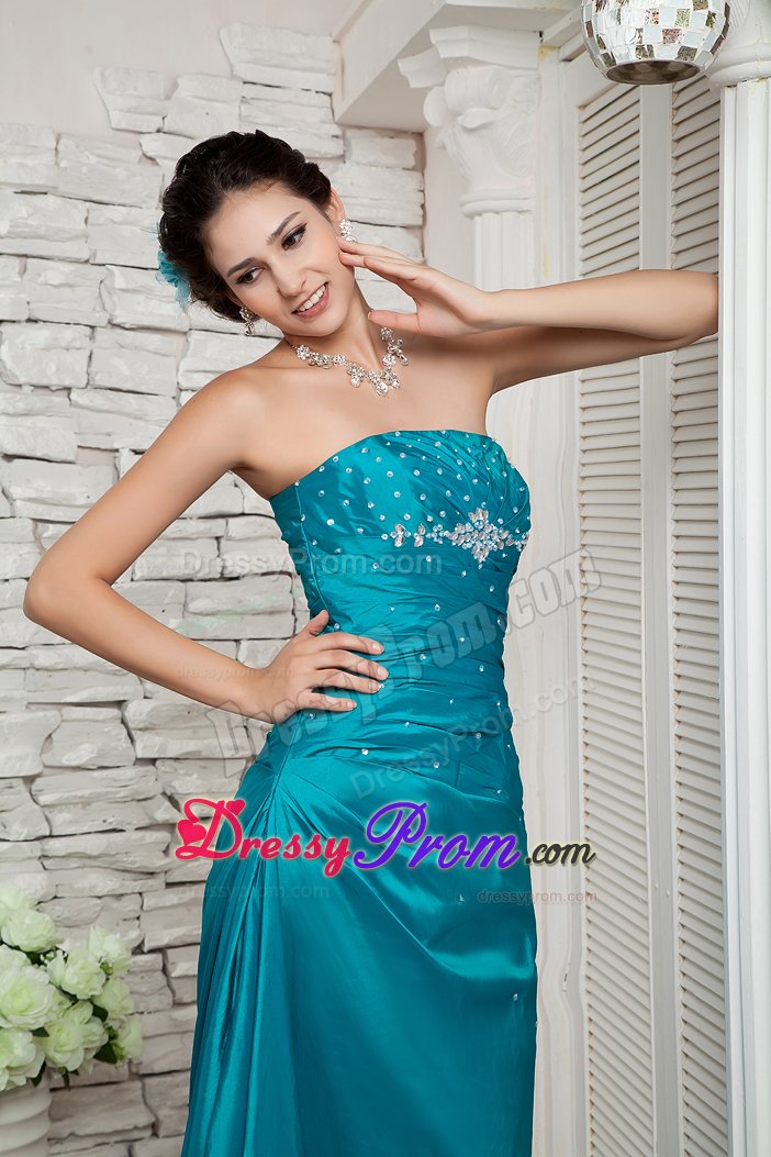 Lace up Back Strapless Prom Homecoming Dress Ankle-length in Vogue
