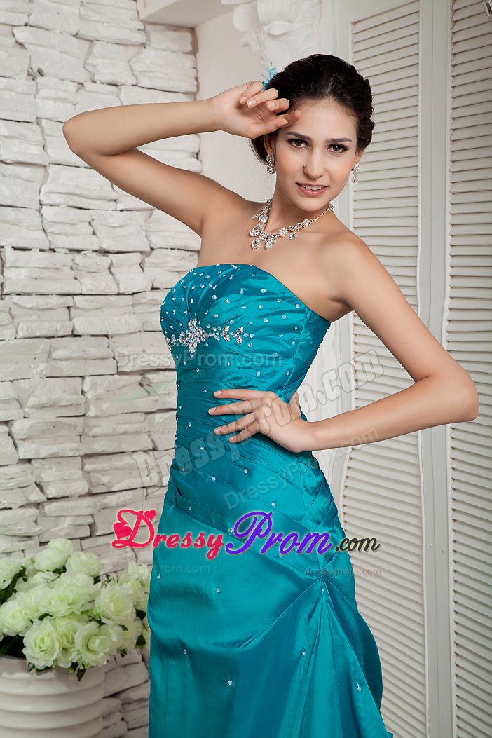 Lace up Back Strapless Prom Homecoming Dress Ankle-length in Vogue