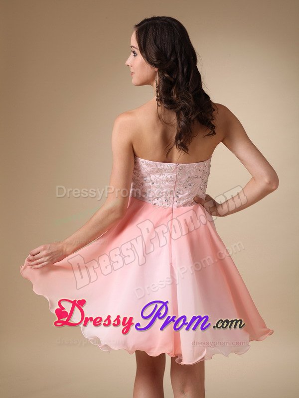 Discount Ombre Color Sweetheart Beaded Mini Prom Dresses