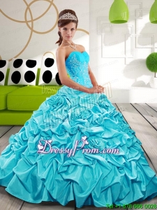 Sweetheart Fabulous Quinceanera Dresses with Appliques and Pick Ups