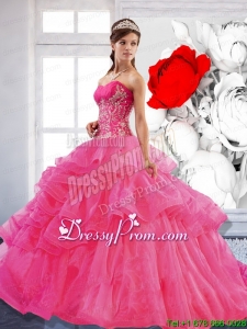 Exclusive Sweetheart Ball Gown 2015 Quinceanera Dress with Appliques