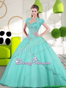 2015 Sweetheart Stylish Quinceanera Dresses Quinceanera Gown with Appliques