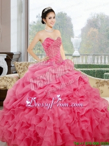 Ruffles and Pick Ups Sweetheart Stylish Quinceanera Dresses for 2015