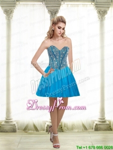2015 Sexy A Line Sweetheart Prom Dress with Beading