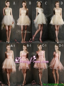 Hot Sale Mini Length Tulle prom Dress with Belt