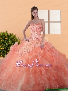 2015 Exclusive Quinceanera Gowns with Beading and Ruffles