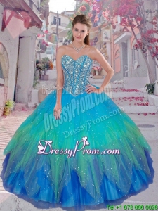 Discount Beaded Ball Gown Quinceanera Dresses for 2016