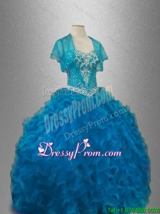 Cheap Organza Sweet 16 Dresses with Beading and Ruffles