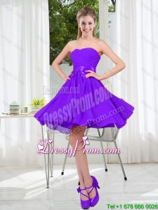 2016 Fall A Line Sweetheart Prom Dress in Purple