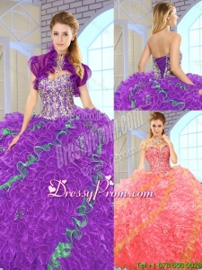 Fall Beautiful Multi Color Quinceanera Dresses with Sweetheart