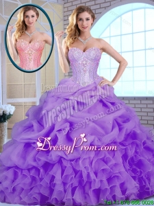 Classical Beading and Ruffles Quinceanera Gowns in Lavender