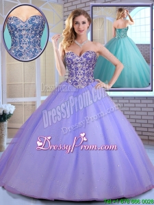 Elegant Ball Gown Sweetheart Quinceanera Gowns with Beading