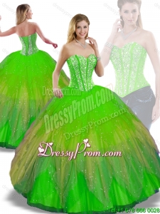 Perfect Ball Gown Multi Color Quinceanera Dresses with Beading