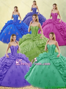 Exquisite Beading and Appliques Quinceanera Dresses for 2016