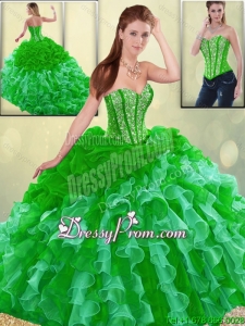 Gorgeous Multi Color Quinceanera Dresses with Brush Train