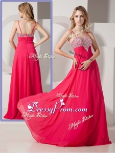Brand New Style Spaghetti Straps Clearance Prom Dresses with Beading