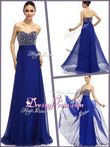 Perfect Empire Sweetheart Clearance Prom Dresses in Royal Blue