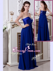 Luxurious Empire Sweetheart Long Simple Prom Dress in Royal Blue