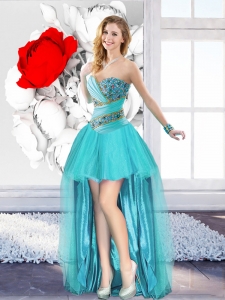 A Line Sweetheart Classical Prom Dresses with Beading