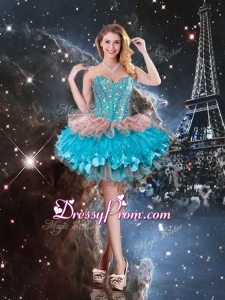 Gorgeous Sweetheart Short Prom Dresses with Beading for 2016
