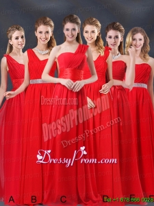 Ruching Empire 2015 Feminine Bridesmaid Dresses