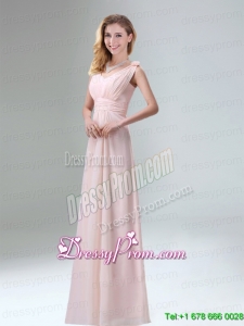 Beautiful Chiffon Prom Dress in Light Pink for 2015