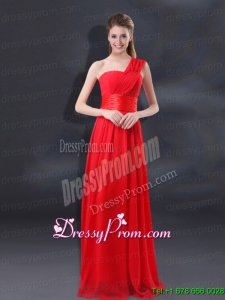 Cheap Ruching Empire Prom Dresses for 2015