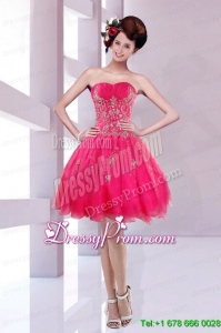 2015 New Style Sweetheart Short Prom Dress with Embroidery