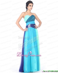 Clearance Multi Color Sweetheart Prom Dresses with Ruching and Beading
