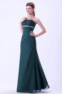 Empire Ruched Appliqued Green Prom Celebrity Dress Wholesale