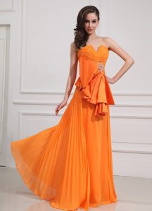 Outstanding Orange Pleated Prom formal Dresses in Warwickshire in 2013