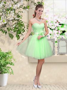 Custom Designed Court Dresses for Sweet 16 Prom and Party with Lace and Belt Sweetheart Sleeveless Lace Up