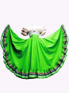 Exquisite Green Taffeta Lace Up Off The Shoulder Short Sleeves Floor Length Sweet 16 Dress Ruffled Layers