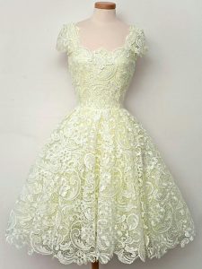 Top Selling Cap Sleeves Lace Lace Up Court Dresses for Sweet 16