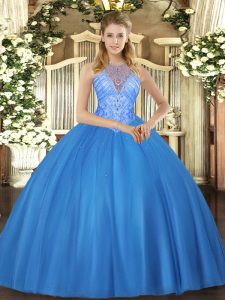 High End Sleeveless Beading Lace Up Sweet 16 Quinceanera Dress