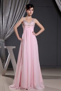 Straps Sweetheart Baby Pink Dress 2013 Prom Gown Dress