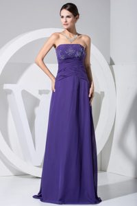Custom Made Column Beaded Long Prom Dress Colors to Choose