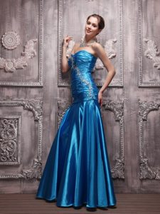 Unique Column Beaded Ruched Prom Dress Colors to Choose